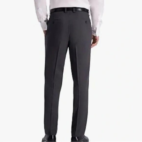 Kenneth Cole Reaction Heather Slim Fit Dress Pant Grey Size 34x34 - Picture 3 of 5